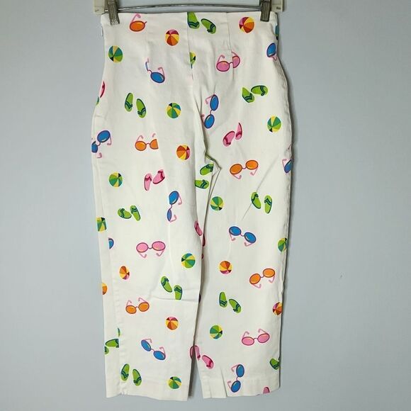 Briggs New York capri pants sunglasses summer beach vacation women's size 8 - Picture 2 of 7